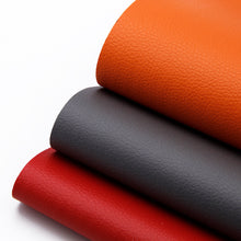 Load image into Gallery viewer, litchi texture double sided faux leather sheet matte plain color solid color printed double-sided composite litchi faux leather
