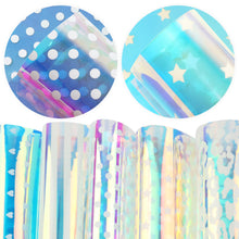 Load image into Gallery viewer, heart love star transparent PVC faux leather set （5pieces/set）
