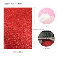 Load image into Gallery viewer, valentines day pink series litchi texture fine glitter chunky glitter printed valentines day faux leather set（9piece/set）
