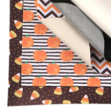 Load image into Gallery viewer, chevron zig zags halloween printed faux leather set（6piece/set）
