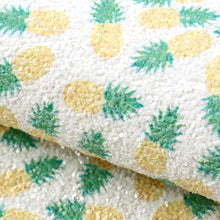 Load image into Gallery viewer, fruit pineapple printed faux leather
