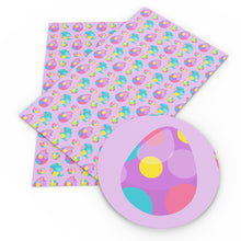Load image into Gallery viewer, easter bunny printed faux leather
