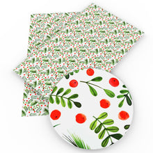 Load image into Gallery viewer, leaf leaves tree christmas day printed faux leather
