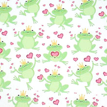 Load image into Gallery viewer, frog heart love printed faux leather
