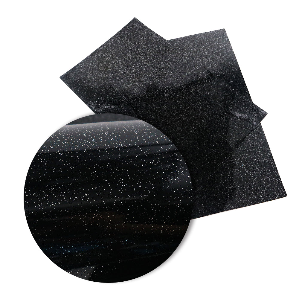 smooth glossy plain color solid color printed glitter faux leather