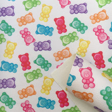 Load image into Gallery viewer, gummy bears gummi bears printed faux leather
