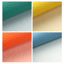 Load image into Gallery viewer, litchi texture plain solid color matte A5 faux leather set（8piece/set）
