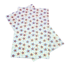 Load image into Gallery viewer, star starfish swirls printed faux leather
