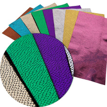 Load image into Gallery viewer, dots spot cobblestone plain color solid color printed faux leather
