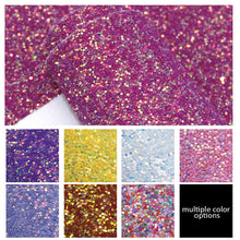 Load image into Gallery viewer, plain solid color multicolor chunky glitter faux leather
