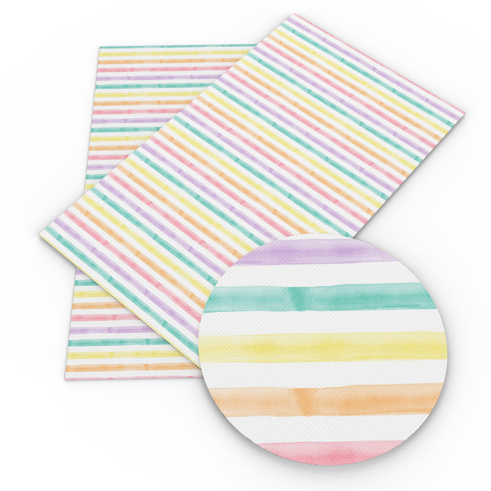 stripe easter bunny printed faux leather