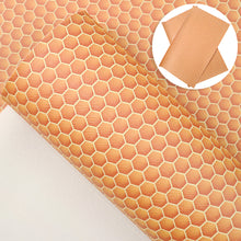 Load image into Gallery viewer, hexagon printed faux leather
