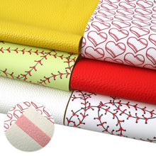 Load image into Gallery viewer, litchi texture printed ball faux leather set（6piece/set）
