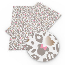 Load image into Gallery viewer, leopard cheetah heart love printed faux leather
