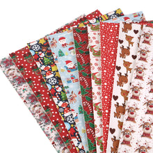 Load image into Gallery viewer, christmas printed faux leather set（9pieces/set）
