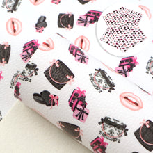 Load image into Gallery viewer, bag lipstick lips printed faux leather
