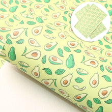 Load image into Gallery viewer, avocado fruit leaf leaves tree printed faux leather
