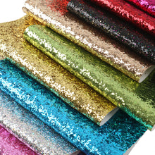 Load image into Gallery viewer, plain solid color chunky glitter faux leather set（11pieces/set）
