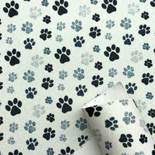 Load image into Gallery viewer, footprint paw printed faux leather
