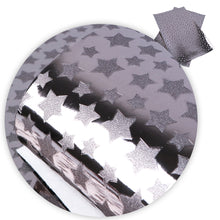 Load image into Gallery viewer, star starfish plain color solid color glossy printed star faux leather
