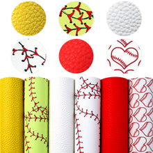 Load image into Gallery viewer, litchi texture printed ball faux leather set（6piece/set）
