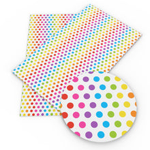 Load image into Gallery viewer, dots spot gradient color printed faux leather
