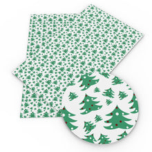 Load image into Gallery viewer, christmas tree christmas day printed faux leather

