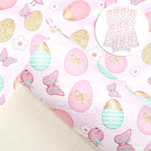 Load image into Gallery viewer, easter bunny bowknot bows flower floral printed faux leather
