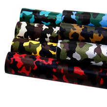 Load image into Gallery viewer, bump texture camouflage camo printed bump texture camouflage faux leather
