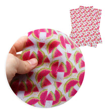 Load image into Gallery viewer, fruit watermelon printed faux leather
