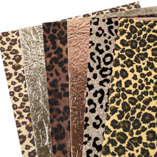 Load image into Gallery viewer, leopard cheetah printed faux leather set（6piece/set）
