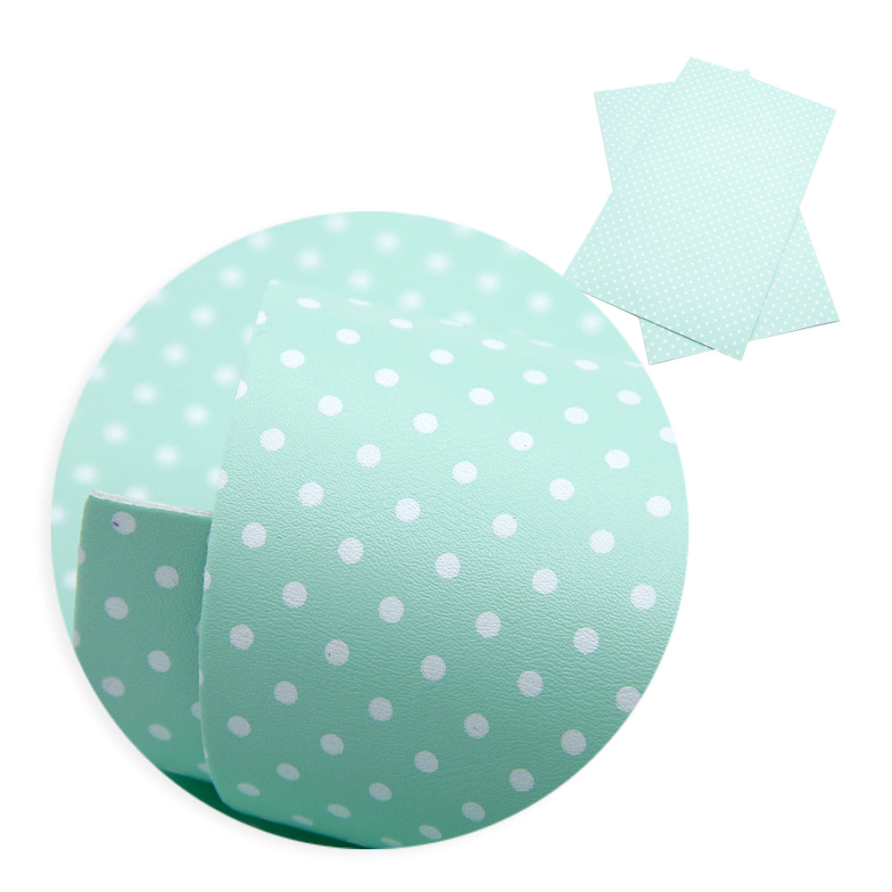 dots spot double sided faux leather sheet sheepskin texture printed double side faux leather