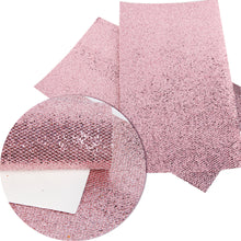 Load image into Gallery viewer, rhombus chunky glitter plain color solid color printed glitter faux leather
