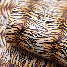 Load image into Gallery viewer, leopard cheetah zebra stripe tiger tiger pattern printed faux leather
