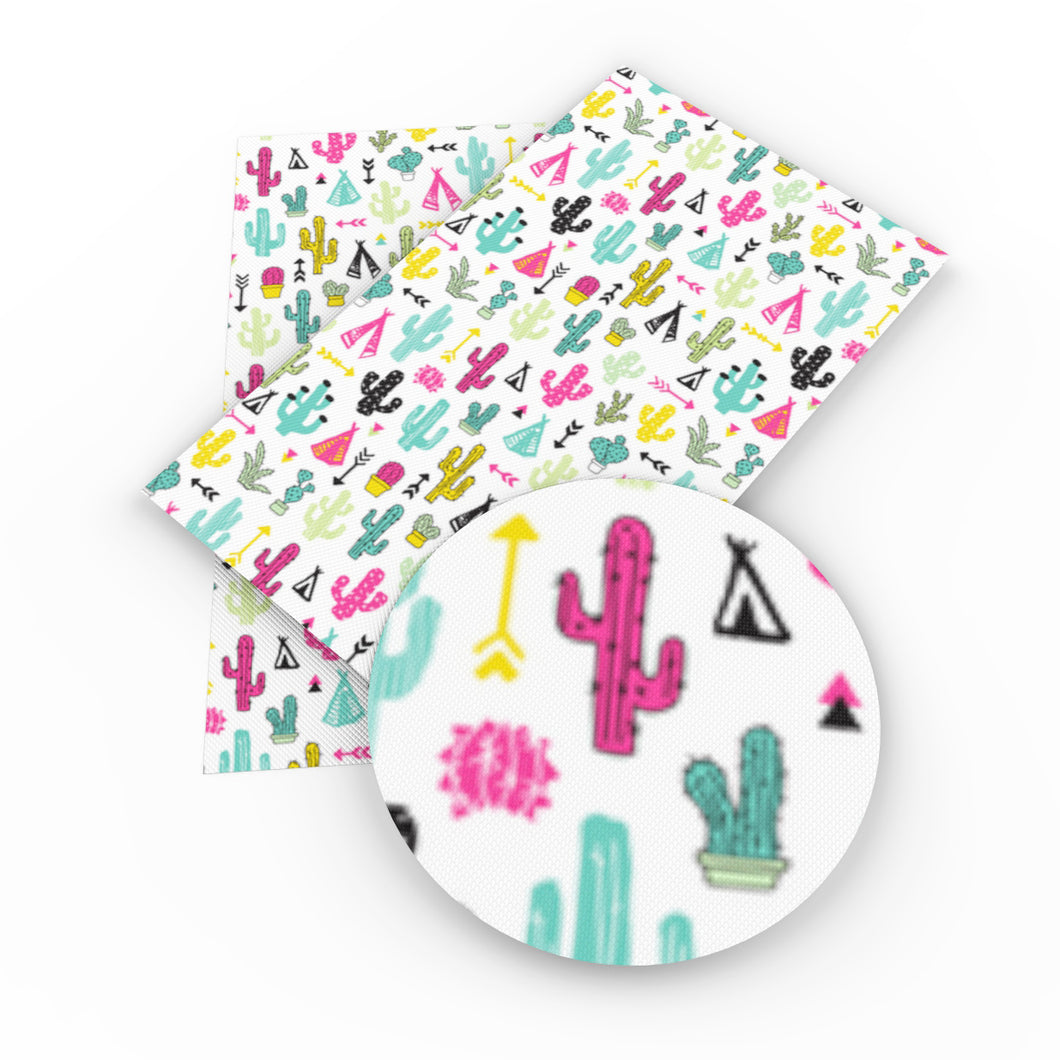 the cactus printed faux leather