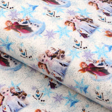 Load image into Gallery viewer, snowman printed faux leather

