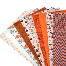 Load image into Gallery viewer, chevron halloween printed faux leather set（10piece/set）
