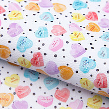 Load image into Gallery viewer, heart love valentines day dots spot xoxo printed faux leather
