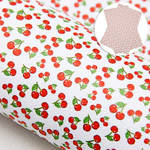 Load image into Gallery viewer, cherry fruit printed faux leather
