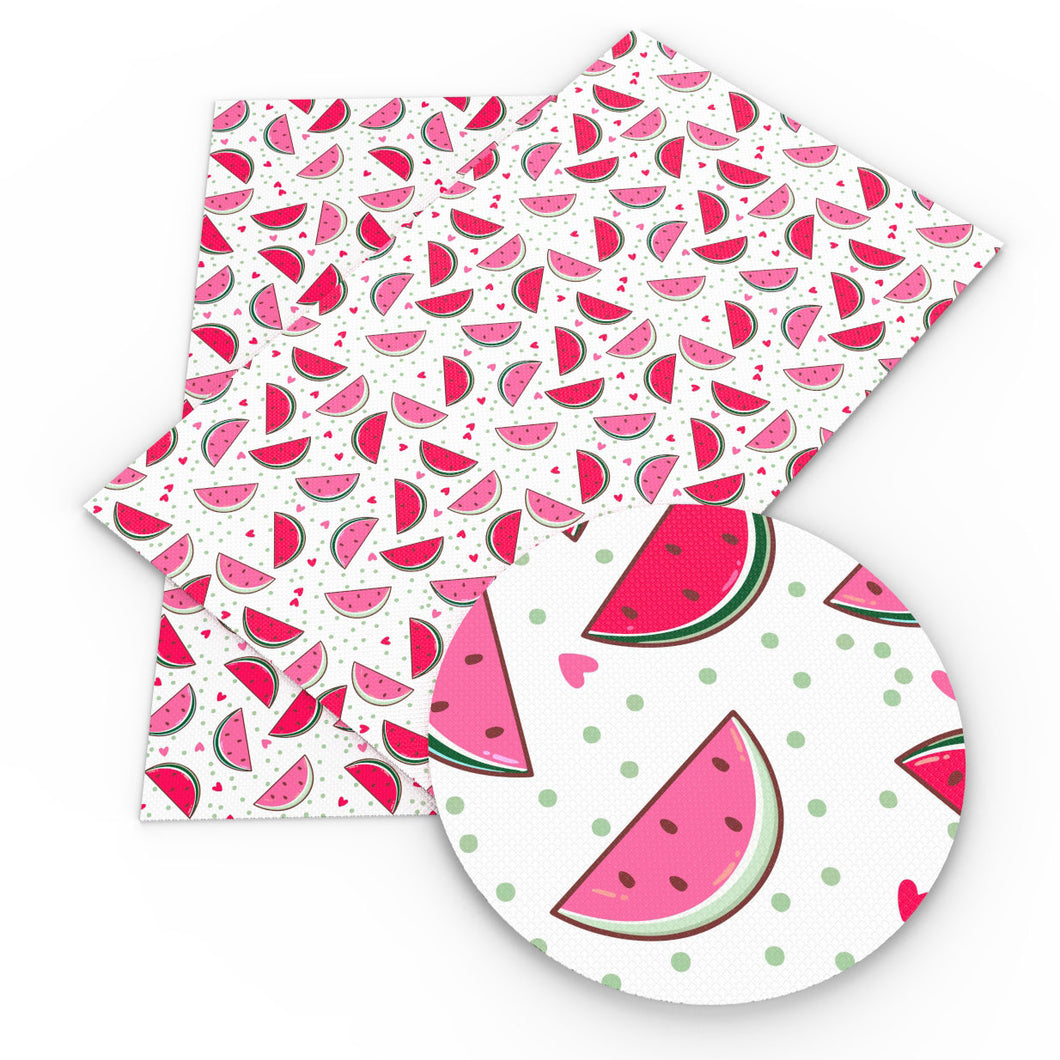 watermelon dots spot printed faux leather