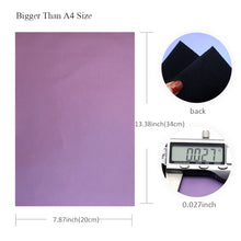 Load image into Gallery viewer, magic color iridescent smooth glossy pearlescent plain color solid color printed matte chameleon smooth iridescent faux leather
