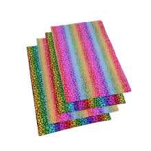Load image into Gallery viewer, holographic laser printed laser faux leather
