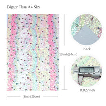Load image into Gallery viewer, star starfish rainbow color printed faux leather
