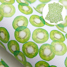 Load image into Gallery viewer, fruit kiwi printed faux leather
