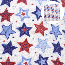 Load image into Gallery viewer, star starfish usa fourth of july independence day printed faux leather
