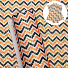 Load image into Gallery viewer, chevron zig zags printed faux leather
