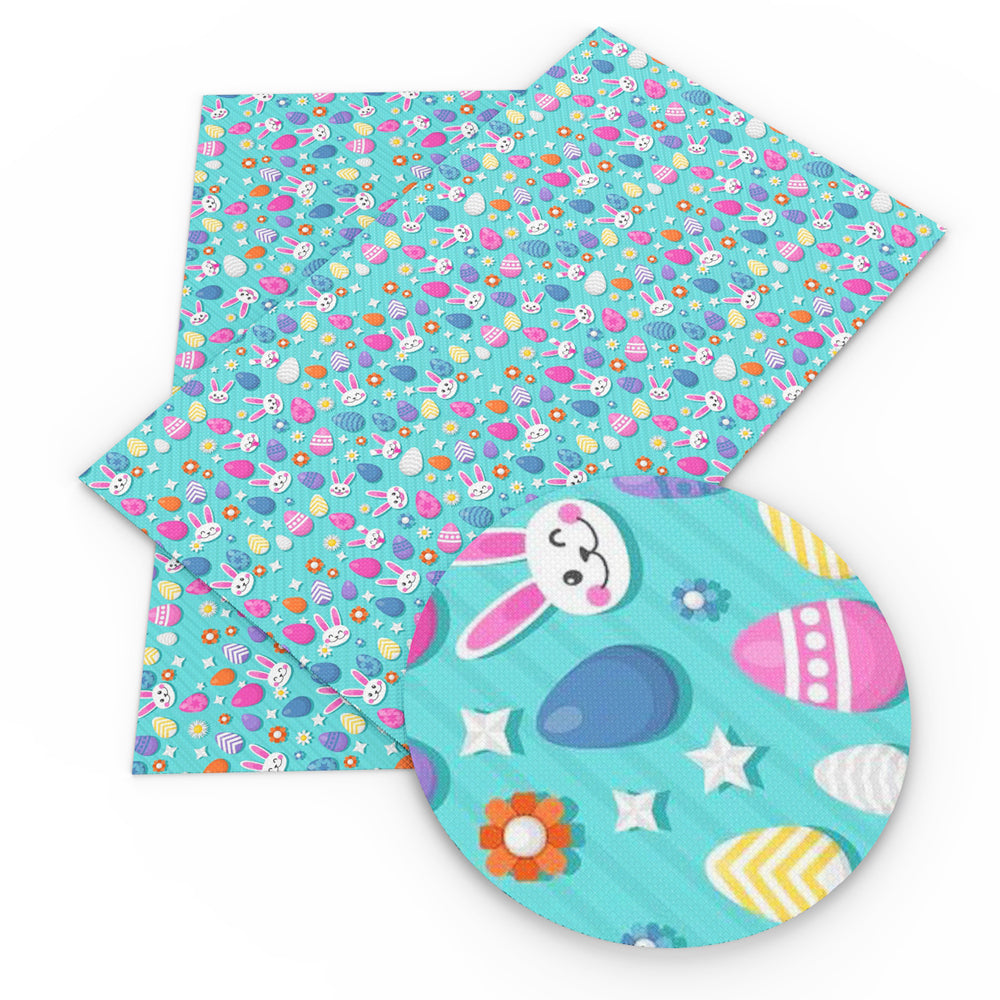 easter bunny rabbit bunny printed faux leather