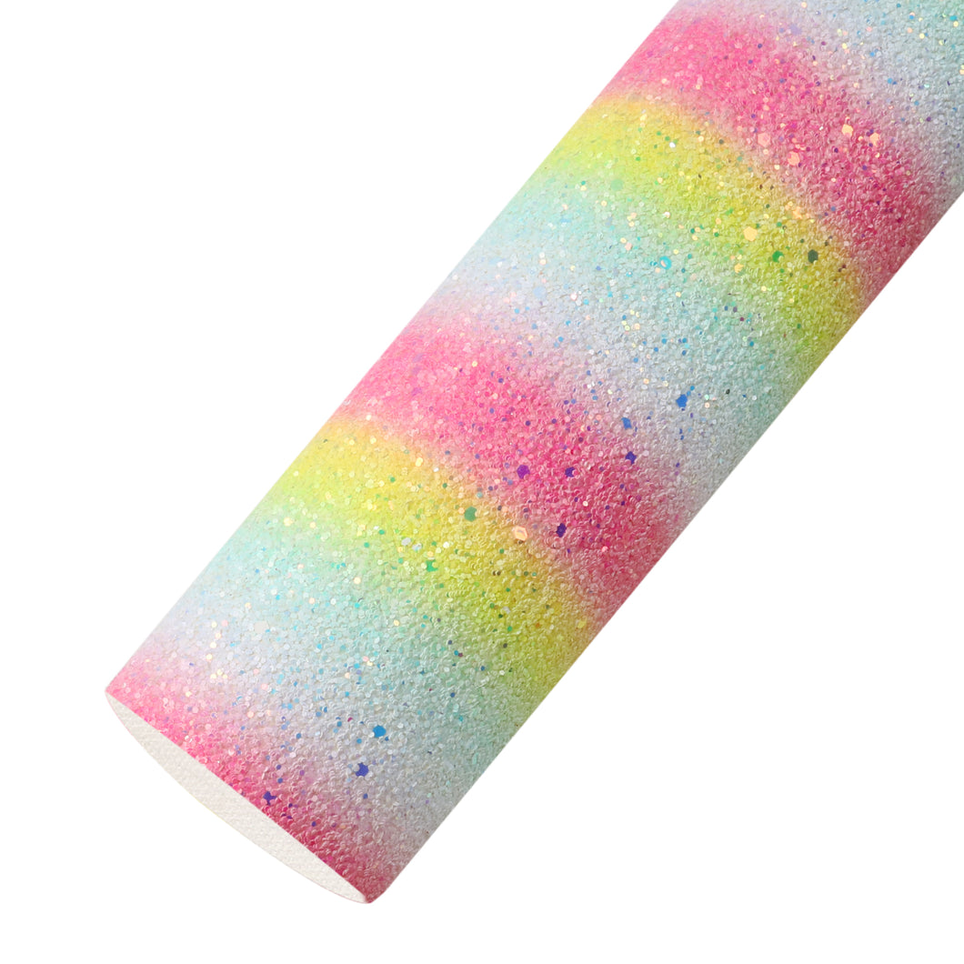 chunky glitter big small sequins mixed rainbow color stripe only stripe gradient color printed chunky glitter big small sequins mixed rainbow gradient color faux leather