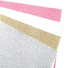 Load image into Gallery viewer, hexagon fine glitter plain color solid color printed fine glitter hexagon faux leather
