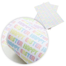 Load image into Gallery viewer, letters alphabet easter bunny printed faux leather
